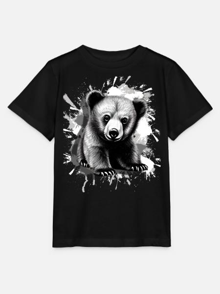 Bär - Stanley/Stella Kinder T-Shirt MINI CREATOR - Schwarz