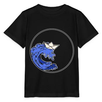 Bateau Origami - Bateau Origami - T-shirt bio MINI CREATOR Stanley/Stella Enfant - noir - Devant - Mikhail (115cm)