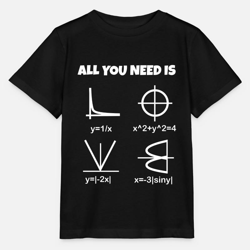 Liebe, Mathe - Herz als Formel und Graph - Stanley/Stella Kinder T-Shirt MINI CREATOR  - Schwarz