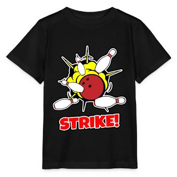 Bowling - Stanley/Stella MINI CREATOR Kids’ T-Shirt - black - Front - Mikhail (115cm)