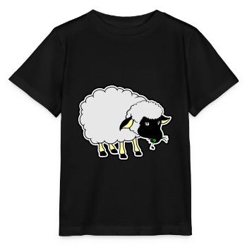Schwarzes Schaf - Stanley/Stella Kinder T-Shirt MINI CREATOR  - Schwarz - Vorne - Mikhail (115cm)