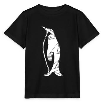 Pingouin géométrique - T-shirt bio MINI CREATOR Stanley/Stella Enfant - noir - Devant - Mikhail (115cm)