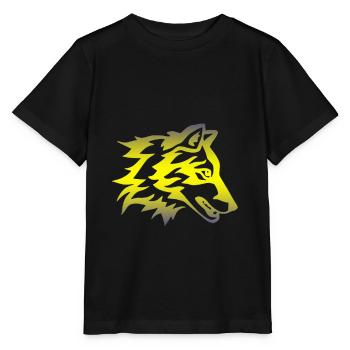 Wolf - Wolf Contour - Stanley/Stella MINI CREATOR Kids’ T-Shirt - black - Front - Mikhail (115cm)