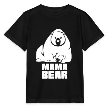 Mama Bear - Stanley/Stella Kinder T-Shirt MINI CREATOR  - Schwarz - Vorne - Mikhail (115cm)