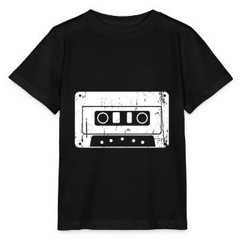 cassette - T-shirt bio MINI CREATOR Stanley/Stella Enfant - noir - Devant - Mikhail (115cm)