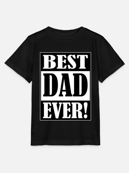Best Dad Ever - Stanley/Stella Kinder T-Shirt MINI CREATOR  - Schwarz