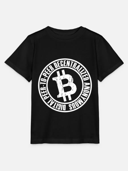Bitcoin - Stanley/Stella Kinder T-Shirt MINI CREATOR - Schwarz