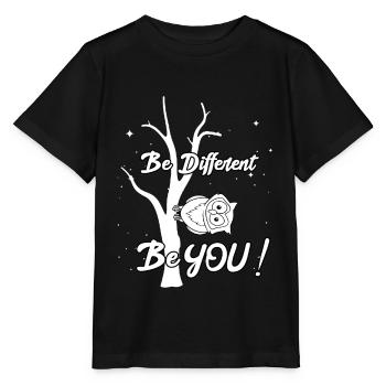 Be Different - Be You - Stanley/Stella MINI CREATOR Kids’ T-Shirt - black - Front - Mikhail (115cm)