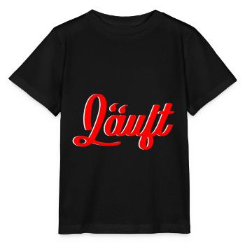 Läuft - Stanley/Stella Kinder T-Shirt MINI CREATOR  - Schwarz - Vorne - Mikhail (115cm)