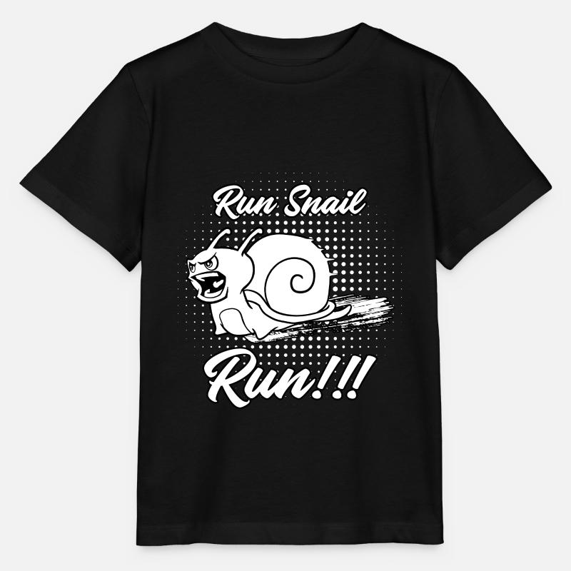 Run snail run - Stanley/Stella MINI CREATOR Kids’ T-Shirt - black