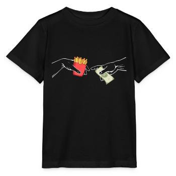 Destroying adipose Adam Michelangelo's hand - Stanley/Stella MINI CREATOR Kids’ T-Shirt - black - Front - Mikhail (115cm)