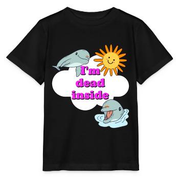 i am dead inside - Stanley/Stella Kinder T-Shirt MINI CREATOR  - Schwarz - Vorne - Mikhail (115cm)
