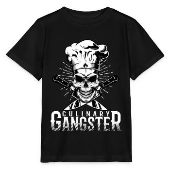 Culinary Gangster Chef Chef - Stanley/Stella MINI CREATOR Kids’ T-Shirt - black - Front - Mikhail (115cm)