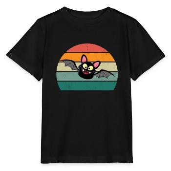 Bats Bat Bat Protection Cave - Stanley/Stella MINI CREATOR Kids’ T-Shirt - black - Front - Mikhail (115cm)