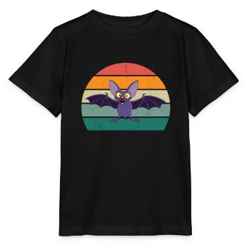 Bats Bat Bat Protection Cave - Stanley/Stella MINI CREATOR Kids’ T-Shirt - black - Front - Mikhail (115cm)