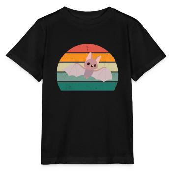Bats Bat Bat Protection Cave - Stanley/Stella MINI CREATOR Kids’ T-Shirt - black - Front - Mikhail (115cm)
