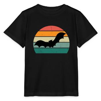 Bats Bat Bat Protection Cave - Stanley/Stella MINI CREATOR Kids’ T-Shirt - black - Front - Mikhail (115cm)