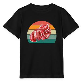 Boucher Fleischer Wurst croûte Fleischerei Fleischerei Fleisch - T-shirt bio MINI CREATOR Stanley/Stella Enfant - noir - Devant - Mikhail (115cm)