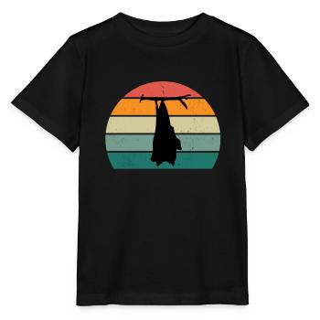 Bats Bat Bat Protection Cave - Stanley/Stella MINI CREATOR Kids’ T-Shirt - black - Front - Mikhail (115cm)
