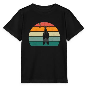 Bats Bat Bat Protection Cave - Stanley/Stella MINI CREATOR Kids’ T-Shirt - black - Front - Mikhail (115cm)