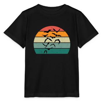 Bats Bat Bat Protection Cave - Stanley/Stella MINI CREATOR Kids’ T-Shirt - black - Front - Mikhail (115cm)