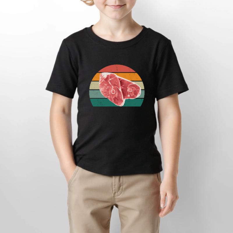 Boucher Fleischer Wurst croûte Fleischerei Fleischerei Fleisch T-shirt bio MINI CREATOR Stanley/Stella Enfant