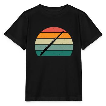 Flûte Flûte Flûte Flûtiste Joueur de Flûte Flûte Flûte - T-shirt bio MINI CREATOR Stanley/Stella Enfant - noir - Devant - Mikhail (115cm)