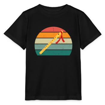 Flûte Flûte Flûte Flûtiste Joueur de Flûte Flûte Flûte - T-shirt bio MINI CREATOR Stanley/Stella Enfant - noir - Devant - Mikhail (115cm)