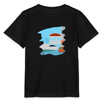 Flugzeuge Flieger Fliegen Pilot Pilotin Flughafen - Stanley/Stella Kinder T-Shirt MINI CREATOR  - Schwarz - Vorne - Mikhail (115cm)