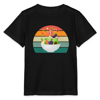 alimentation équilibrée régime céto aliments sains - T-shirt bio MINI CREATOR Stanley/Stella Enfant - noir - Devant - Mikhail (115cm)