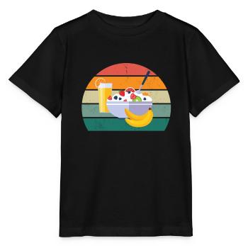 alimentation équilibrée régime céto aliments sains - T-shirt bio MINI CREATOR Stanley/Stella Enfant - noir - Devant - Mikhail (115cm)