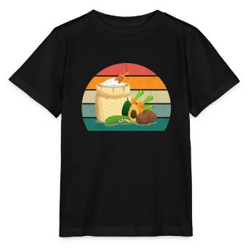 alimentation équilibrée régime céto aliments sains - T-shirt bio MINI CREATOR Stanley/Stella Enfant - noir - Devant - Mikhail (115cm)