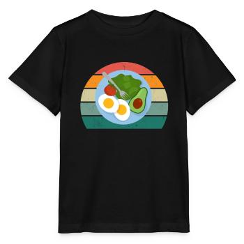 alimentation équilibrée régime céto aliments sains - T-shirt bio MINI CREATOR Stanley/Stella Enfant - noir - Devant - Mikhail (115cm)