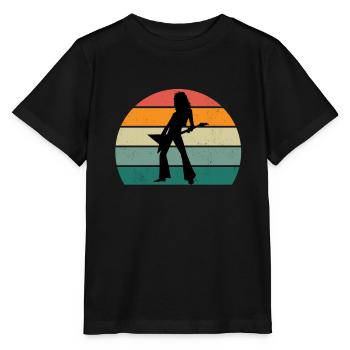 Guitariste Guitariste Guitariste Guitariste Guitare Basse - T-shirt bio MINI CREATOR Stanley/Stella Enfant - noir - Devant - Mikhail (115cm)
