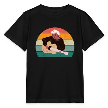 Guitariste Guitariste Guitariste Guitariste Guitare Basse - T-shirt bio MINI CREATOR Stanley/Stella Enfant - noir - Devant - Mikhail (115cm)