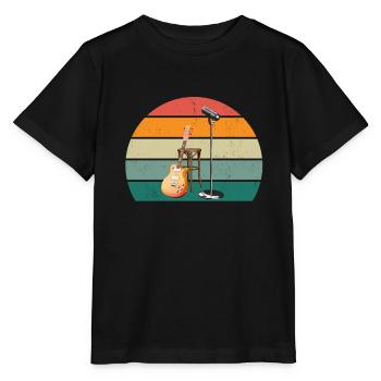 Guitariste Guitariste Guitariste Guitariste Guitare Basse - T-shirt bio MINI CREATOR Stanley/Stella Enfant - noir - Devant - Mikhail (115cm)