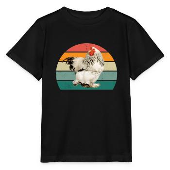 Poule Coq Oeufs Oeufs Poussins Poulailler Stall Poulet Poulet - T-shirt bio MINI CREATOR Stanley/Stella Enfant - noir - Devant - Mikhail (115cm)
