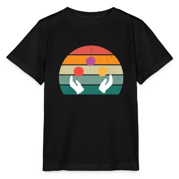Jongleur Jongleurs Balles Cone Plate Jonglerie - T-shirt bio MINI CREATOR Stanley/Stella Enfant - noir - Devant - Mikhail (115cm)