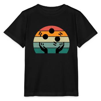 Jongleur Jongleurs Balles Cone Plate Jonglerie - T-shirt bio MINI CREATOR Stanley/Stella Enfant - noir - Devant - Mikhail (115cm)
