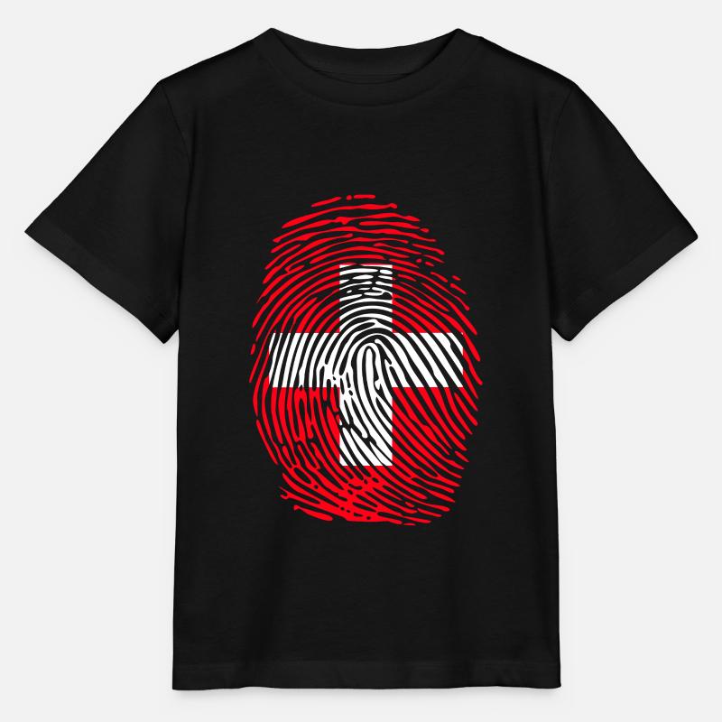 Schweiz T-shirt Geschenkidee - Stanley/Stella Kinder T-Shirt MINI CREATOR  - Schwarz