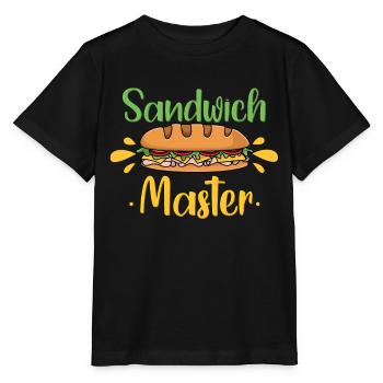 Amateurs de maître sandwich - T-shirt bio MINI CREATOR Stanley/Stella Enfant - noir - Devant - Mikhail (115cm)