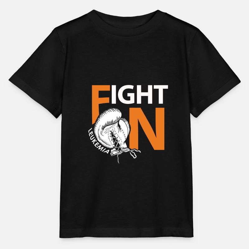 Combattez la leucémie comme un boxeur - T-shirt bio MINI CREATOR Stanley/Stella Enfant - noir