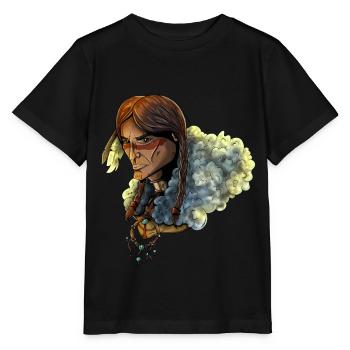 Amerikanischer Ureinwohner - Native American - Stanley/Stella Kinder T-Shirt MINI CREATOR  - Schwarz - Vorne - Mikhail (115cm)