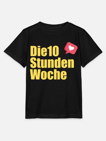 die 10 Stunden Woche Logo - Stanley/Stella Kinder T-Shirt MINI CREATOR - Schwarz