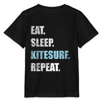 Kitesurfen Kitesurfer Kiteboarden Kiteboarder - Stanley/Stella Kinder T-Shirt MINI CREATOR  - Schwarz - Vorne - Mikhail (115cm)