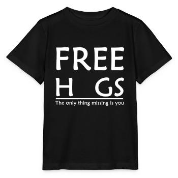 Free Hugs - T-shirt bio MINI CREATOR Stanley/Stella Enfant - noir - Devant - Mikhail (115cm)