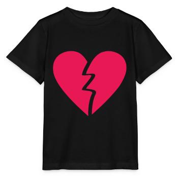Cœur brisé - T-shirt bio MINI CREATOR Stanley/Stella Enfant - noir - Devant - Mikhail (115cm)
