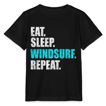 Windsurfer Windsurfing Windsurfing Gift - Stanley/Stella MINI CREATOR Kids’ T-Shirt - black - Front - Mikhail (115cm)