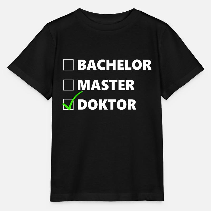Doktortitel Abschluss Promotion Geschenk - Stanley/Stella Kinder T-Shirt MINI CREATOR  - Schwarz