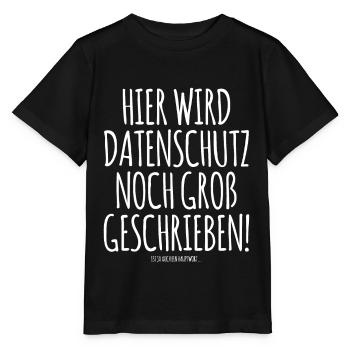 Hier wird Datenschutz noch groß geschrieben DSB - Stanley/Stella Kinder T-Shirt MINI CREATOR  - Schwarz - Vorne - Mikhail (115cm)